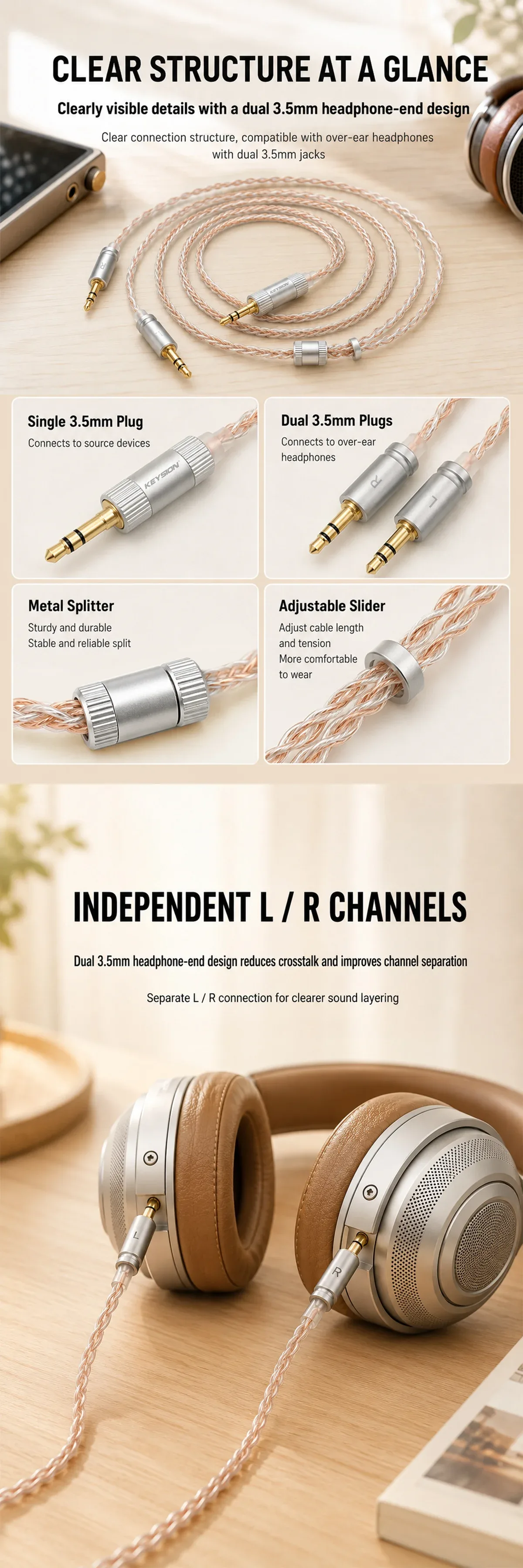 Headphone HiFi Upgrade Cable 2
