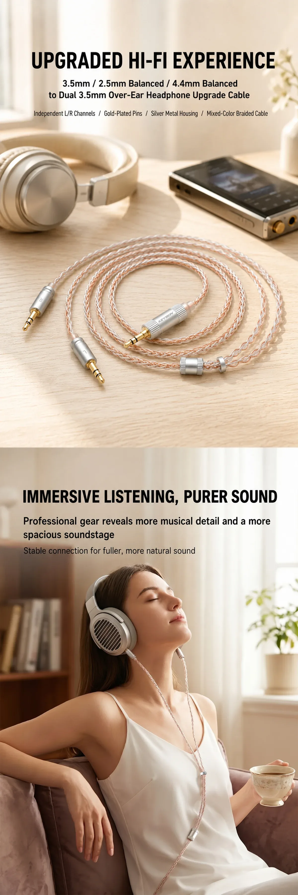 Headphone HiFi Upgrade Cable 1